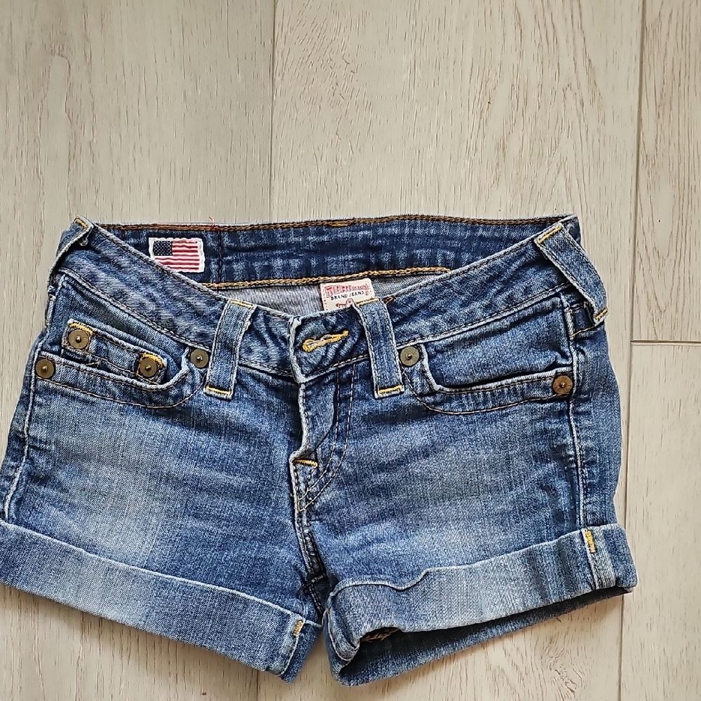 True Religion Denim Blue Women Shorts